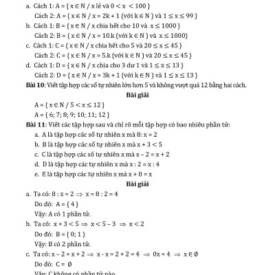 Nâng Cao & Phát Triển Đại Số - Hình Học 6