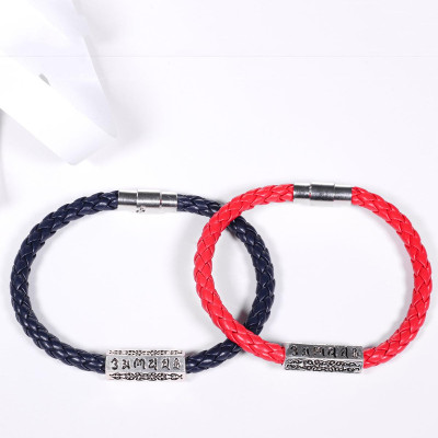 Combo 2 vòng dây da mix charm bạc thái - Ngọc Quý Gemstones
