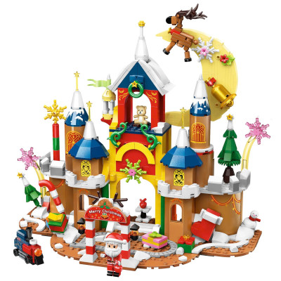 Đồ Chơi Lắp Ráp Chủ Đề Giáng Sinh - Christmas Castle - Keepplay 34016 (601 Mảnh Ghép)
