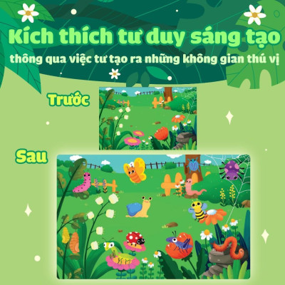 Sách - Trò Chơi Bóc Dán - Cảm Xúc Côn Trùng (2 Trang Stickers) - Megabook