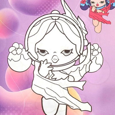 Sách - Bé tô màu - Skullpanda cá tính, đáng yêu - Bộ 2 cuốn