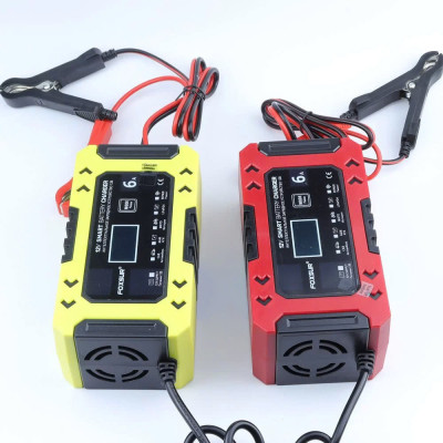 Bộ Sạc Ắc Quy FOXSUR 12V Hàng Nhật – Sạc Thông Minh 10 Giai Đoạn, Khử Sunfat, Tự Động Ngắt Cho Ắc Quy 4AH - 120AH