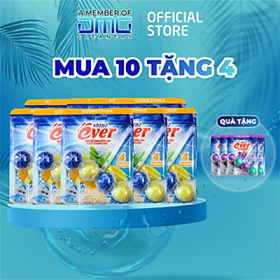 Combo 10 vỉ viên treo bồn cầu hương Chanh tặng kèm 4 vỉ hương Lavender