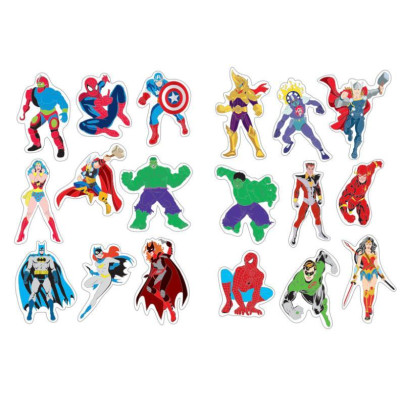 Sách Tô Màu - Super Heroes Siêu Anh Hùng - Tập 1 - Rèn Luyện IQ EQ CQ - Tặng Kèm 18 Stickers - Việt Thư