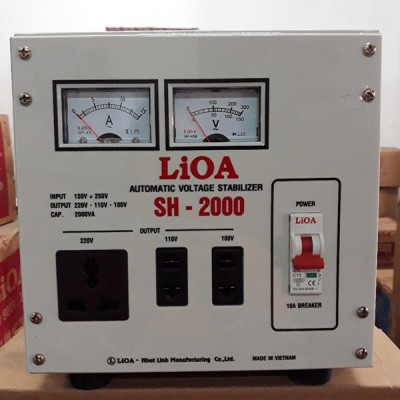 Ổn áp lioa 2kva model SH - 2000 II dây đồng 100%