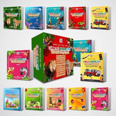 Sách - Cùng Bé Khám Phá Thế Giới Xung Quanh - Song Ngữ Anh Việt - Combo 10 Cuốn - Việt Thư