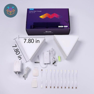 Đèn LED tam giác lắp ghép Govee Glide Tri-angle H6067 | DIY, Thiết kế linh hoạt, 30+ hiệu ứng RGBIC, Nháy nhạc cực chất