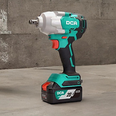 MÁY SIẾT BULONG KHÔNG CHỔI THAN DÙNG PIN 20V/5AH SẠC 4A DCA ADPB698DM - HÀNG CHÍNH HÃNG
