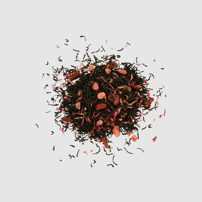 Trà đen Ceylon Basilur cao cấp vị Dâu tây & Kiwi - 100g (Hộp thiếc)