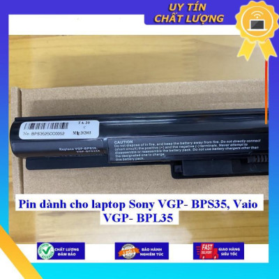 Pin dùng cho laptop Sony VGP- BPS35 Vaio VGP- BPL35 - Hàng Nhập Khẩu  MIBAT626