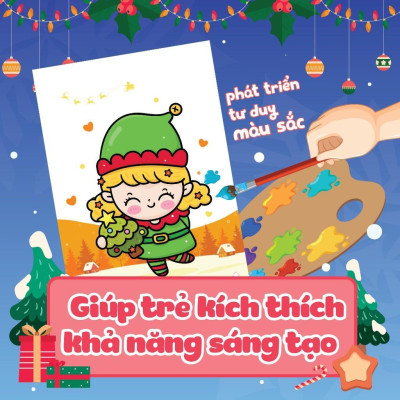 Sách - Tô Màu Diệu Kỳ - Lễ Hội Noel (Hơn 40 Stickers) - Megabook