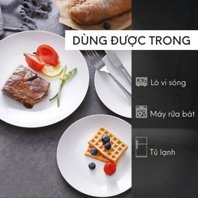 Bộ bát đĩa (tô, chén, dĩa) thủy tinh Luminarc Diwali 15 chi tiết, chịu sốc nhiệt tốt - DW15L