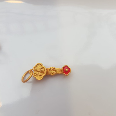 Phụ Kiện Charm Vòng Tay Nữ đẹp Hình Gậy Như Ý màu vàng phối vòng tay Nữ phối với vòng đeo tay của mình xinh xinh ạ