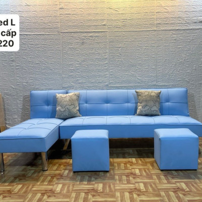 Bộ sofa bed góc L tiện lợi Juno Sofa giá rẻ cho chung cư, căn hộ mini 