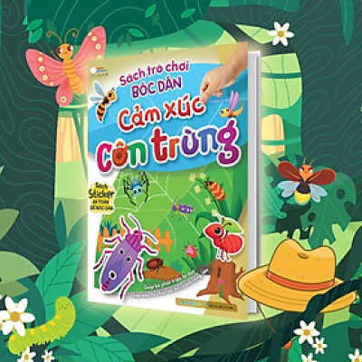 Sách - Trò Chơi Bóc Dán - Cảm Xúc Côn Trùng (2 Trang Stickers) - Megabook