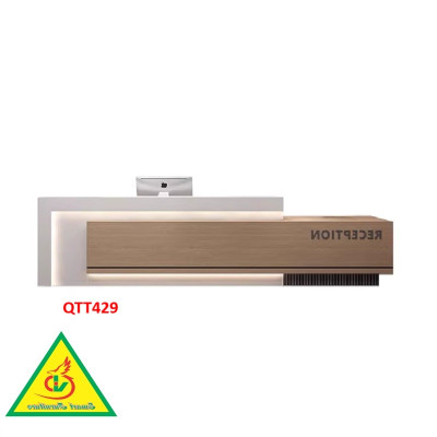 QUẦY LỄ TÂN, QUẦY TIẾP TÂN, QUẦY TÍNH TIỀN, QUẦY THU NGÂN QTT429 (KHÔNG ĐÈN)- NỘI THẤT LẮP RÁP VIENDONGADV