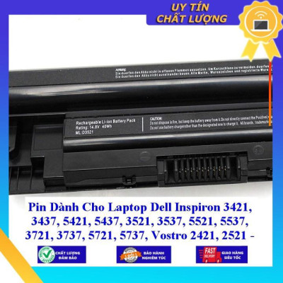 Pin dùng cho Laptop Dell Inspiron 3421 3437 5421 5437 3521 3537 5521 5537 3721 3737 5721 5737 - Hàng Nhập Khẩu  MIBAT755