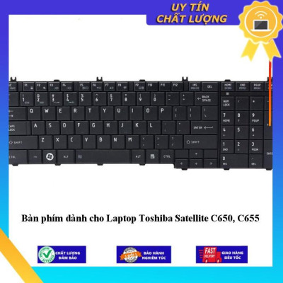 Bàn phím dùng cho Laptop Toshiba Satellite C650 C655 - Hàng Nhập Khẩu New Seal