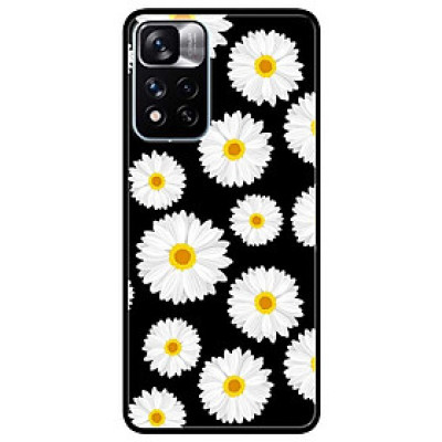 Ốp lưng dành cho Xiaomi Redmi Note 11 Pro 5G ( Bản Nội Địa ) - Hoạ Tiết Cúc Nền Đen
