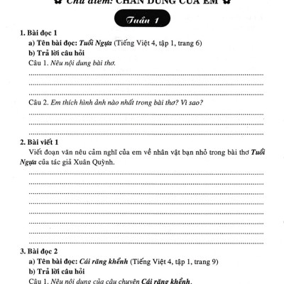 Vở Bài Tập Cuối Tuần Tiếng Việt 4 (Dùng Kèm SGK Cánh Diều) _HA