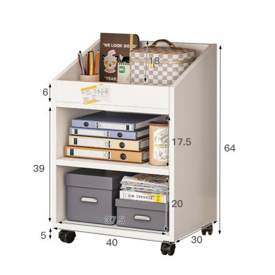 Kệ Gỗ Để Đồ Đa Năng Có Bánh Xe Di Chuyển Dễ Dàng - GP190