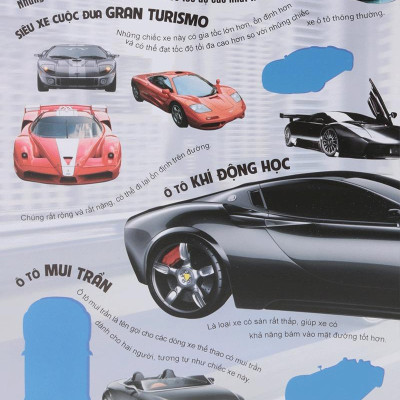Sách - Hình Dán Sống Động Các Loại Xe Ô Tô Và Mô Tô - Hơn 36 Hình Dán Cùng Với 94 Mẫu Xe Ô Tô, Mô Tô Các Loại