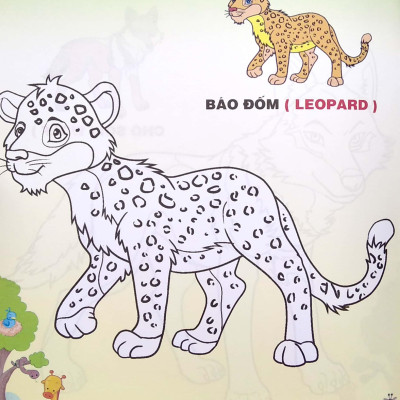 Em Tập Tô Màu - Chủ Đề: Các Loài Động Vật Trong Rừng