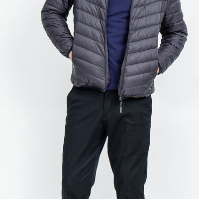 Áo Jacket nam Novelty 03 lớp lông vũ màu đen NJKMMTMNLR1805294