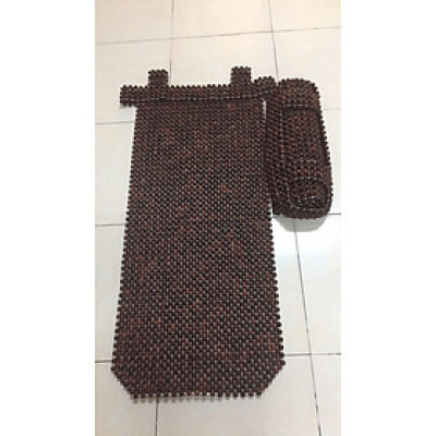 Đệm Khoác Vai Ghế Xe Ô Tô Hạt Gỗ Mun Cao Cấp ( video , hình thật )