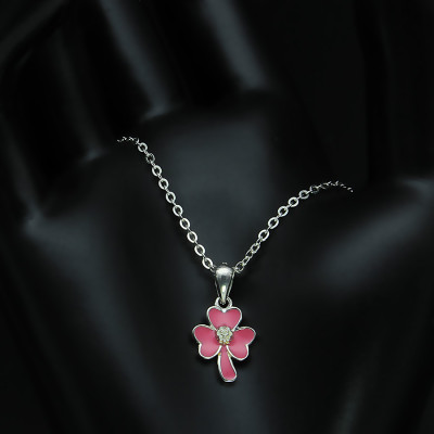 Dây Và Mặt Dây Chuyền Bạc Hiểu Minh DMD025H cỏ 3 lá