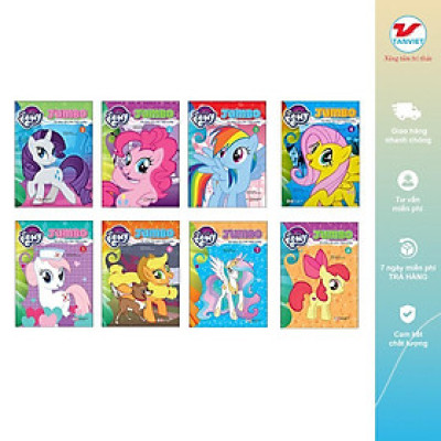 Sách - Tô Màu My Little Pony Jumbo Tô Màu Và Các Trò Chơi - Chọn Lẻ 8 Tập - Tân Việt Books