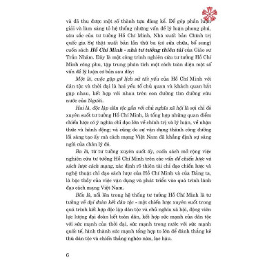 Sách - Hồ Chí Minh - Nhà Tư Tưởng Thiên Tài - NXB Chính Trị Quốc Gia