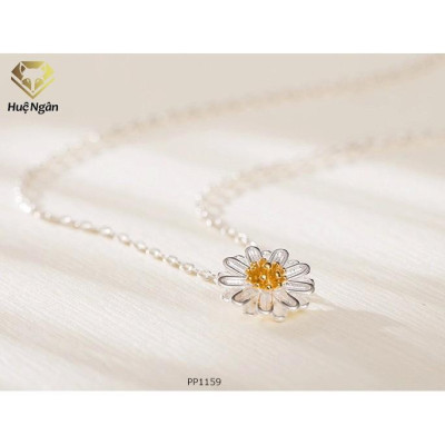 Dây chuyền bạc 925 Huệ Ngân - Cúc họa mi PP1159