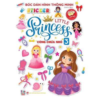 Sách - Tô màu Princess + Bé Bóc Dán Little Princess - Combo 8 Cuốn - Việt Thư