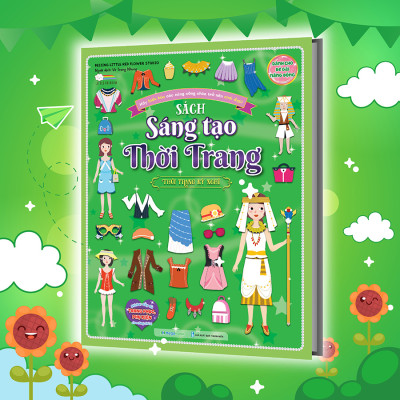 Sách Sáng tạo thời trang: Thời trang kỳ nghỉ (Hơn 100 stickers)