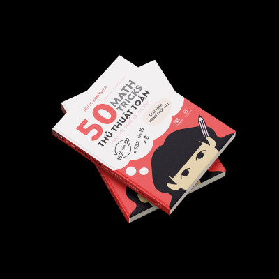50 THỦ THUẬT TOÁN ( 50 math tricks ) - cuốn sách như giáo trình tập gym cho não bộ - Á Châu Books, Bìa mềm