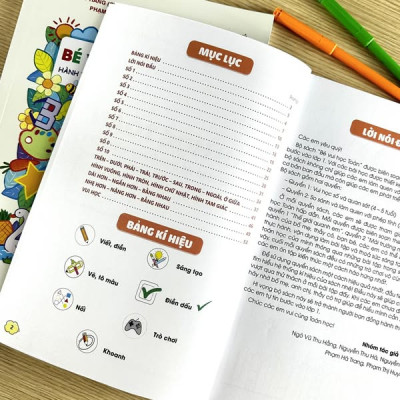 TẶNG BỘ DỤNG CỤ HỌC TẬP - COMBO SÁCH BÉ VUI HỌC TOÁN (QUYỂN 1 + QUYỂN 2)