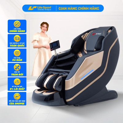 Ghế Massage Lifesport LS-359, Ghế Massage Cảm Biến AI Hiện Đại Dò Tìm Huyệt Đạo Và Có Đến 20 Chế Độ Massage