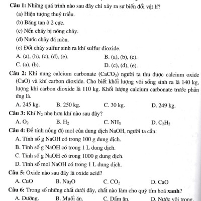 Tuyển Tập Đề Kiểm Tra Định Kì Khoa Học Tự Nhiên Lớp 8 (Dùng Chung Cho Các Bộ SGK Hiện Hành) _HA