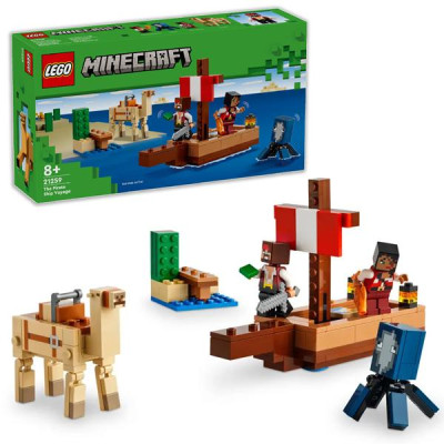 Đồ Chơi Lắp Ráp Chuyến Thám Hiểm Trên Tàu Cướp Biển - The Pirate Ship Voyage - Lego Minecraft 21259 (166 Mảnh Ghép)