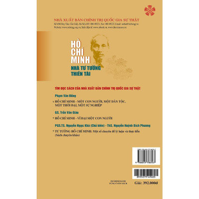Sách - Hồ Chí Minh - Nhà Tư Tưởng Thiên Tài - NXB Chính Trị Quốc Gia