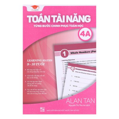 Sách toán tài năng 4 toán lớp 4 ( 9 - 10 tuổi )