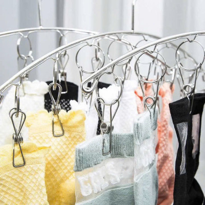 Móc Treo Quần Áo, Móc Phơi Đồ Trẻ Em Inox Kẹp Chống Rơi, Móc Treo Tất, Vớ, Đồ Lót Nhiều Kiểu Dáng