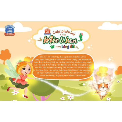 Sách - Cuộc Phiêu Lưu Của Mèo Tí Hon Trong Vườn (20 Stickers Con Vật Đáng Yêu) - Megabook