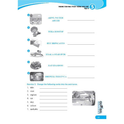 Sách - Global Success - Trọng Tâm Ngữ Pháp Tiếng Anh Lớp 5 - Có Đáp Án - Tập 2 - Minh Thắng