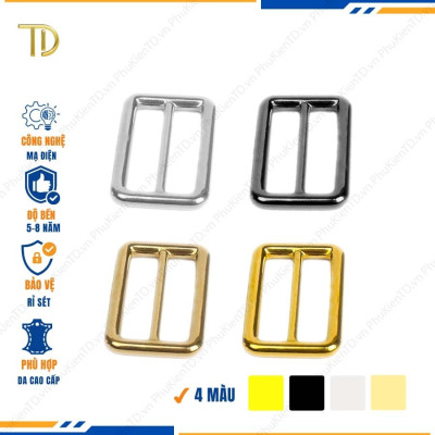 Khoen tăng giảm dây túi xách, Khoen chỉnh dây đeo túi, Tăng đơn túi xách 25mm mạ điện độ bền 5-8 năm