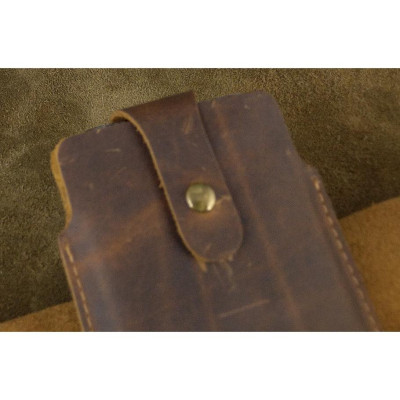 Bao Da Rút Nút Cài cho Iphone 12 pro max, 13 pro max, 14 pro max.... Da Bò Sáp