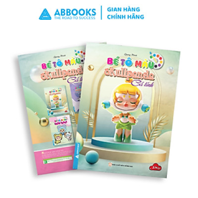 Sách - Bé tô màu - Skullpanda cá tính, đáng yêu - Bộ 2 cuốn