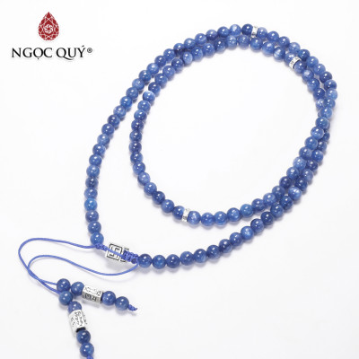 Chuỗi 108 hạt đá kyanite mệnh thủy, mộc - Ngọc Quý Gemstones