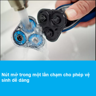 Máy cạo râu khô và ướt, thương hiệu cao cấp Philips Hà Lan S5466/03 Serial 5000 - HÀNG CHÍNH HÃNG